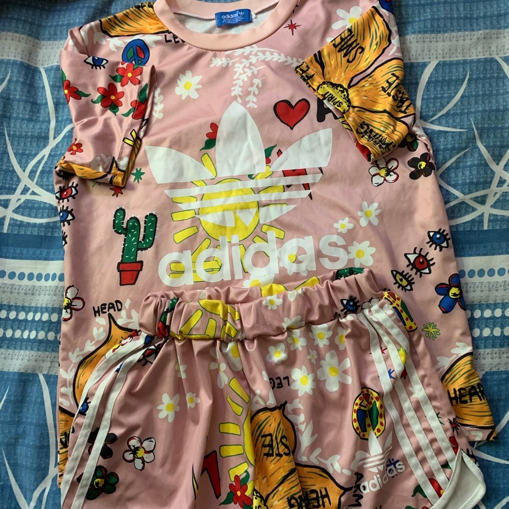 Addidas short and shirt